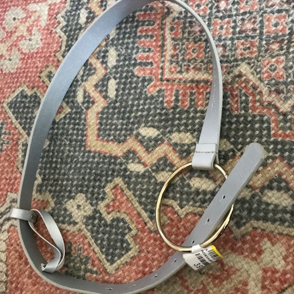 Nordstrom Gold Circle Belt, Silver